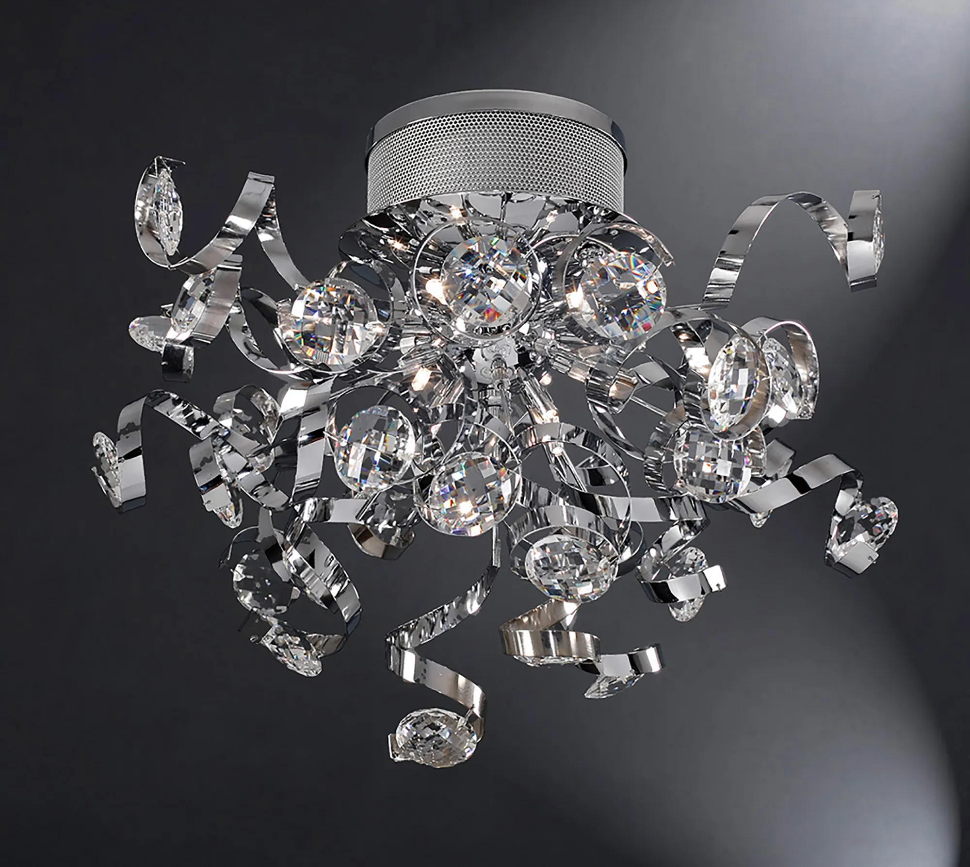 IL30180  Kurlz Crystal Ceiling 9 Light